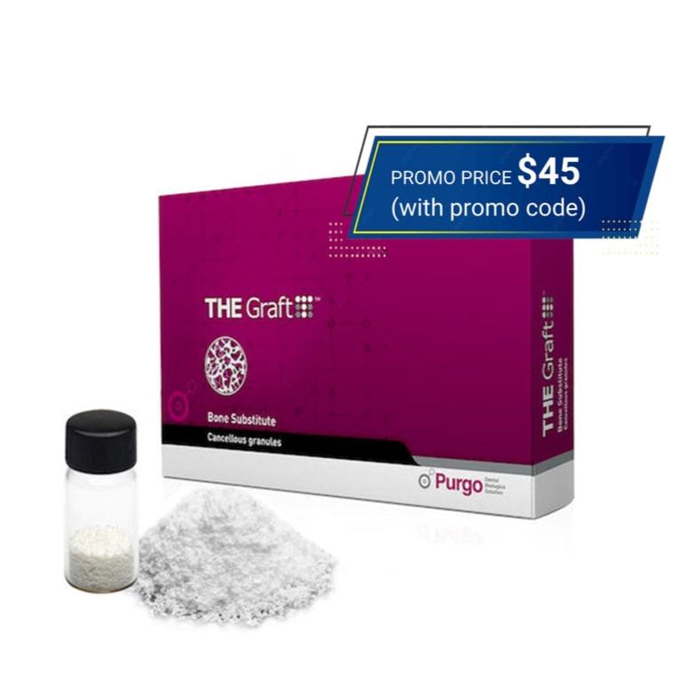 Promo P6 - THE Graft Porcine bone mineral, Granule, Vial type 0.25 - 1.0mm (0.6cc)