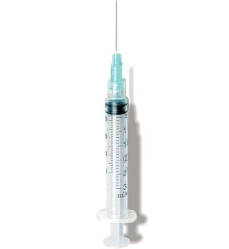 Exel: 3cc Lure-Lock Syringe with Needles 20GA x 1"(100)