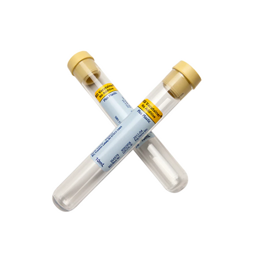 BD: yellow top 10ml tube, non-coated for StickyBone (AFG) fabrication (100/box).
