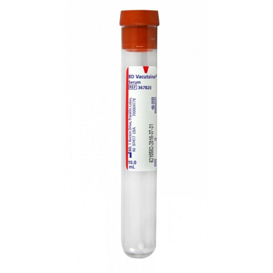 BD: Vacutainer Red Top Plastic Tube 16 x 100mm 10ml (100) *CGF