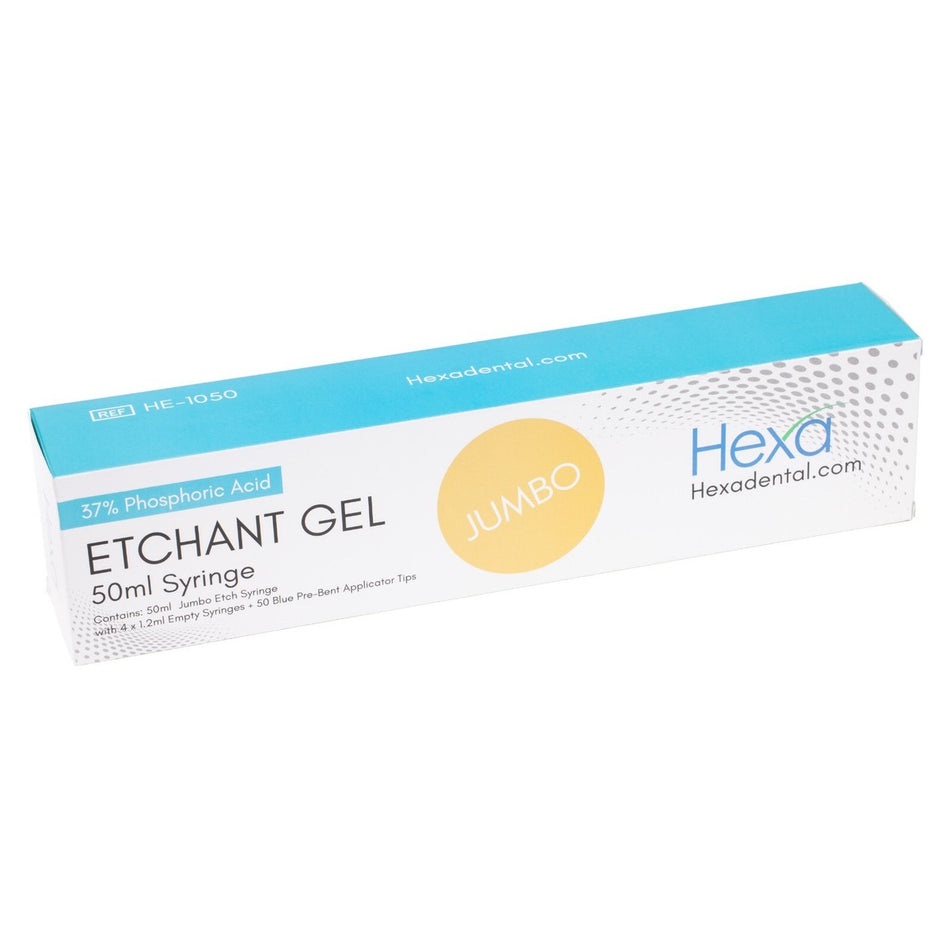 Hygedent: Hexa Etchant 37% Phosphoric Acid Jumbo 50ml Syringe