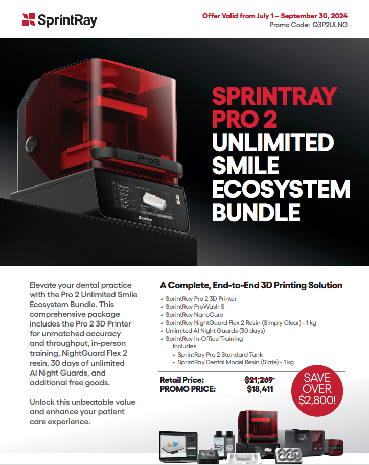 Sprintray Pro 2 Unlimited Smile Ecosystem Bundle